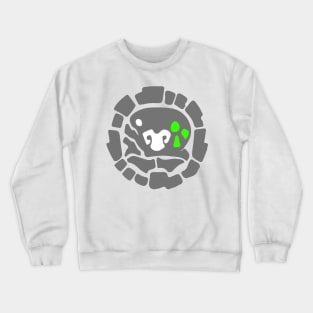 Abstract rock monster face art Crewneck Sweatshirt